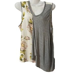 Philosophy | floral | asymmetrical | sleeveless M
